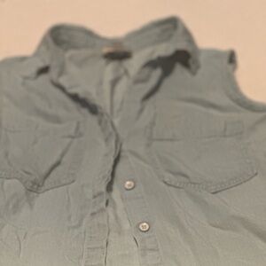 Chambray button down vest…worn a lot but still in good condition…